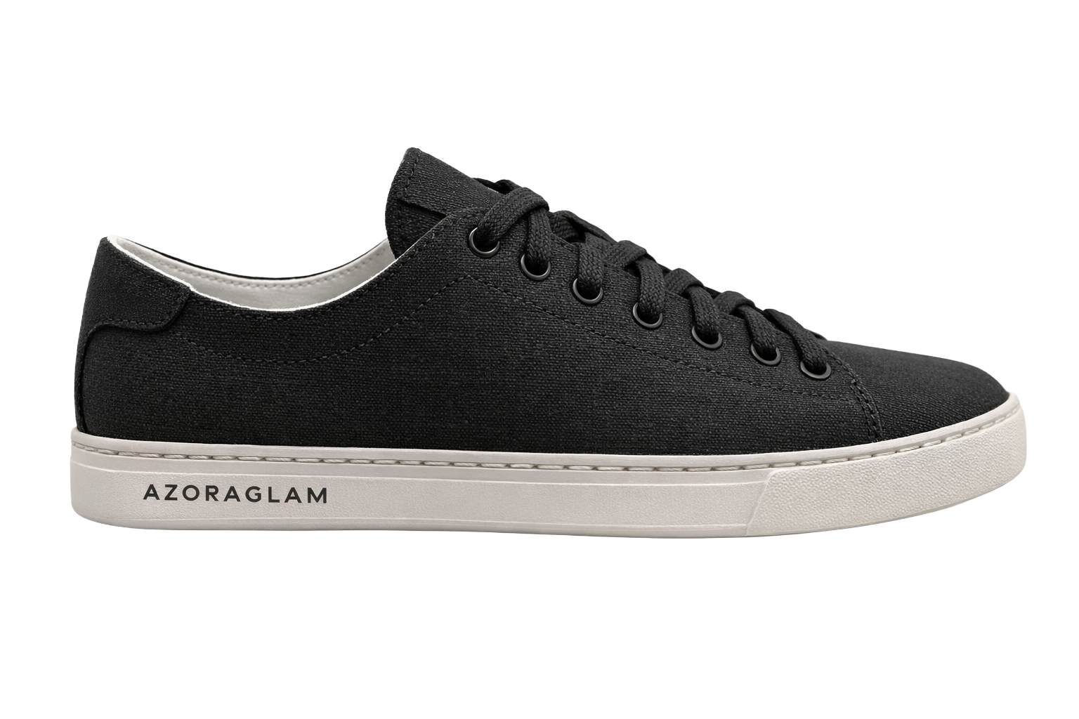 Azoraglam minimal black sneaker breathable lifestyle footwear